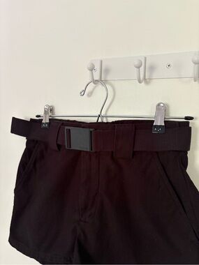Aritzia/TNA Black Cargo Style Shorts w/ Removable Belt